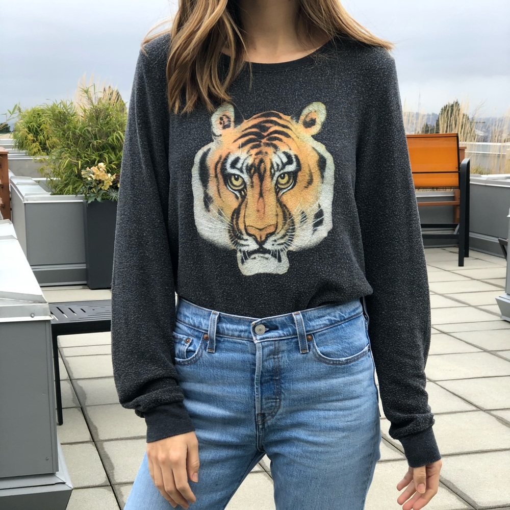 Wildfox super-soft Tiger sweater / shirt
